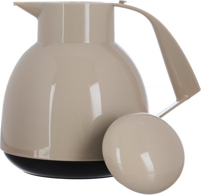 Helios thermos, 1 liter, thermal glass inner container, plastic outer shell - beige product image 4