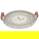 Al Saif Gallery wicker serving tofir, 40 x 40 x 5 cm, round - beige product image 1