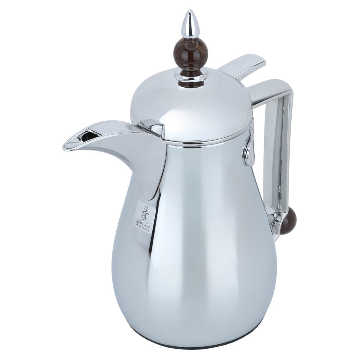 Al Saif Gallery Crystal Thermos, 0.35 litres, thermal glass inner container, steel outer shell - silver product image 2