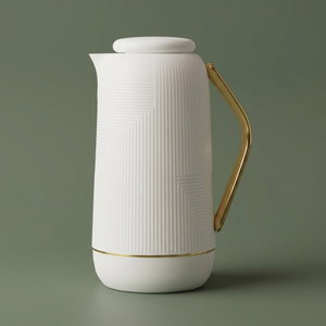 Glory Rawaa thermos, 1 liter, thermal glass inner container, plastic outer shell - white product image