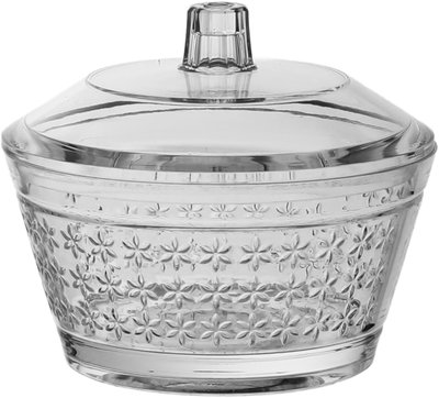 تمرية بغطاء إكريلك، 11 سم، زخارف فنية - شفاف product image 1