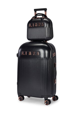 Limra WM-24 ABS Luggage Set, 6 Sizes, 4 Wheels, Combination Lock - Black product image 2
