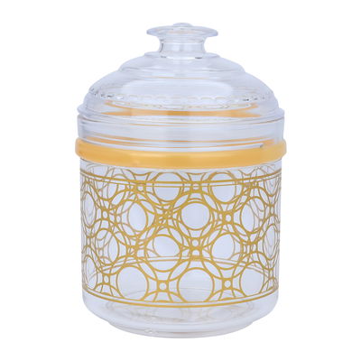 علبة بهارات دائرية بلاستيك السيف غاليري، 750 مللي - ذهبي شفاف product image 2