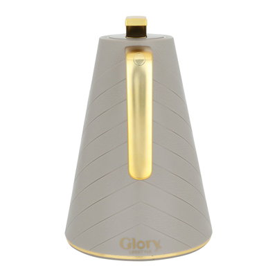 Glory glass thermos, 500 ml, plastic outer shell - gray product image 3