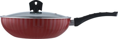 مقلاة تيفلون السيف بلص، 24 سم، يد اسود - احمر product image 1