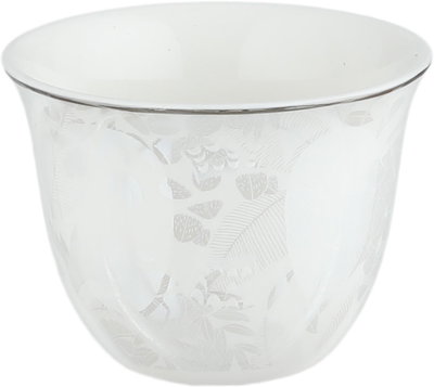 طقم فناجين قهوة سعودي بورسلان السيف غاليري، 12 قطعة - أبيض product image 2