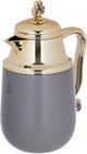 Al Saif Gallery Fatima thermos set, 1/0.7 liter, two pieces, thermal glass inner shell, steel outer shell - Cappuccino product image 4