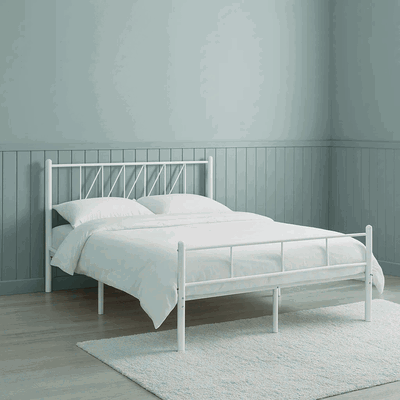 سرير حديد، 45×120×190 سم - أبيض product image 2