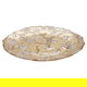 Al Saif Gallery Glass Serving Plate, 27X27X2 Cm - Gold product image 1