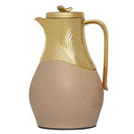 Al Saif Gallery thermos set, 0.5/1 liter, glass inner container, plastic outer shell - light brown product image 2
