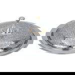 Gozy Steel with Saif Gallery Engraved Cover, 55 cm, Round - Silver product image 2