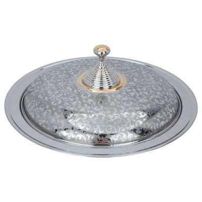Gozy Steel with Saif Gallery Engraved Cover, 55 cm, Round - Silver product image 2