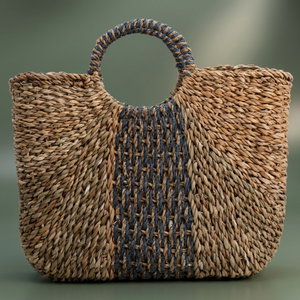 Al Saif Gallery wicker thermos bag, 45 x 30 cm - black brown product image