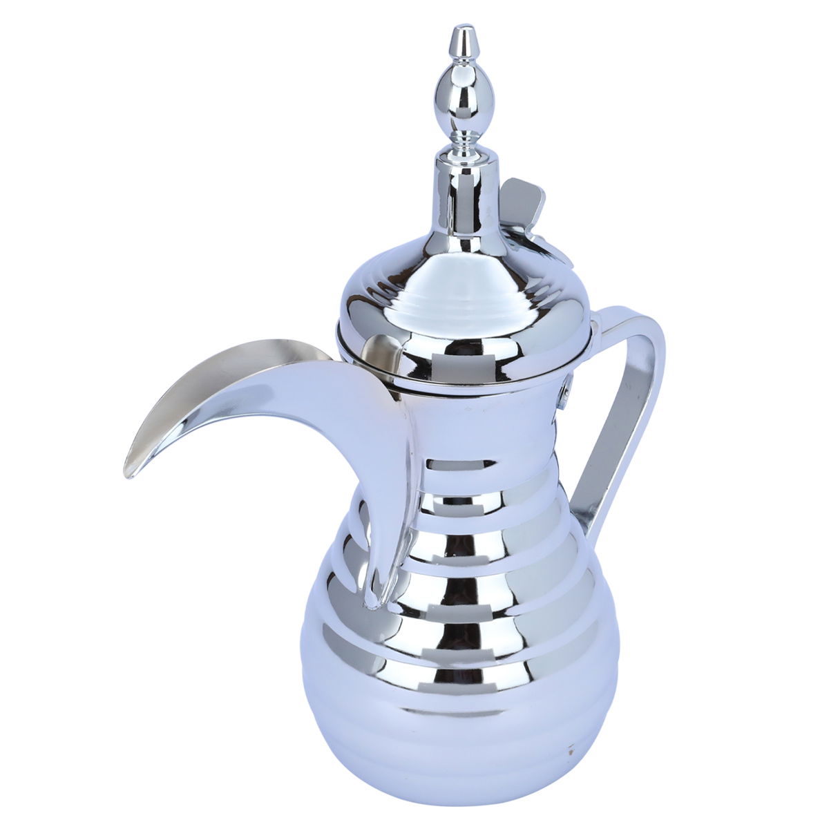 Al Saif Gallery Tuwaiq Steel Dallah, 1.5 liters - silver product image