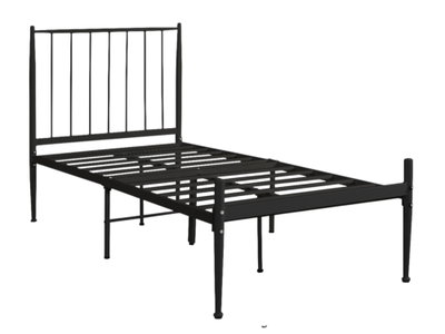 سرير حديد مفرد، 100×90×190 سم - اسود product image 2