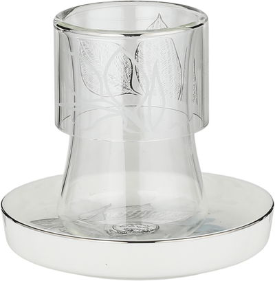 طقم بيالات زجاج السيف غاليري، 11سم، 12 قطعة، صحون بورسلان - أبيض رمادي product image 2