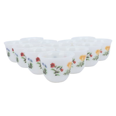 Al Saif Gallery porcelain Arabic coffee cups set, 12 pieces - white product image 1