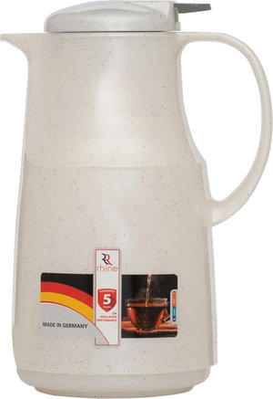 ترمس الراين، 1 لتر، حافظة داخلية زجاج حراري - أبيض product image 2
