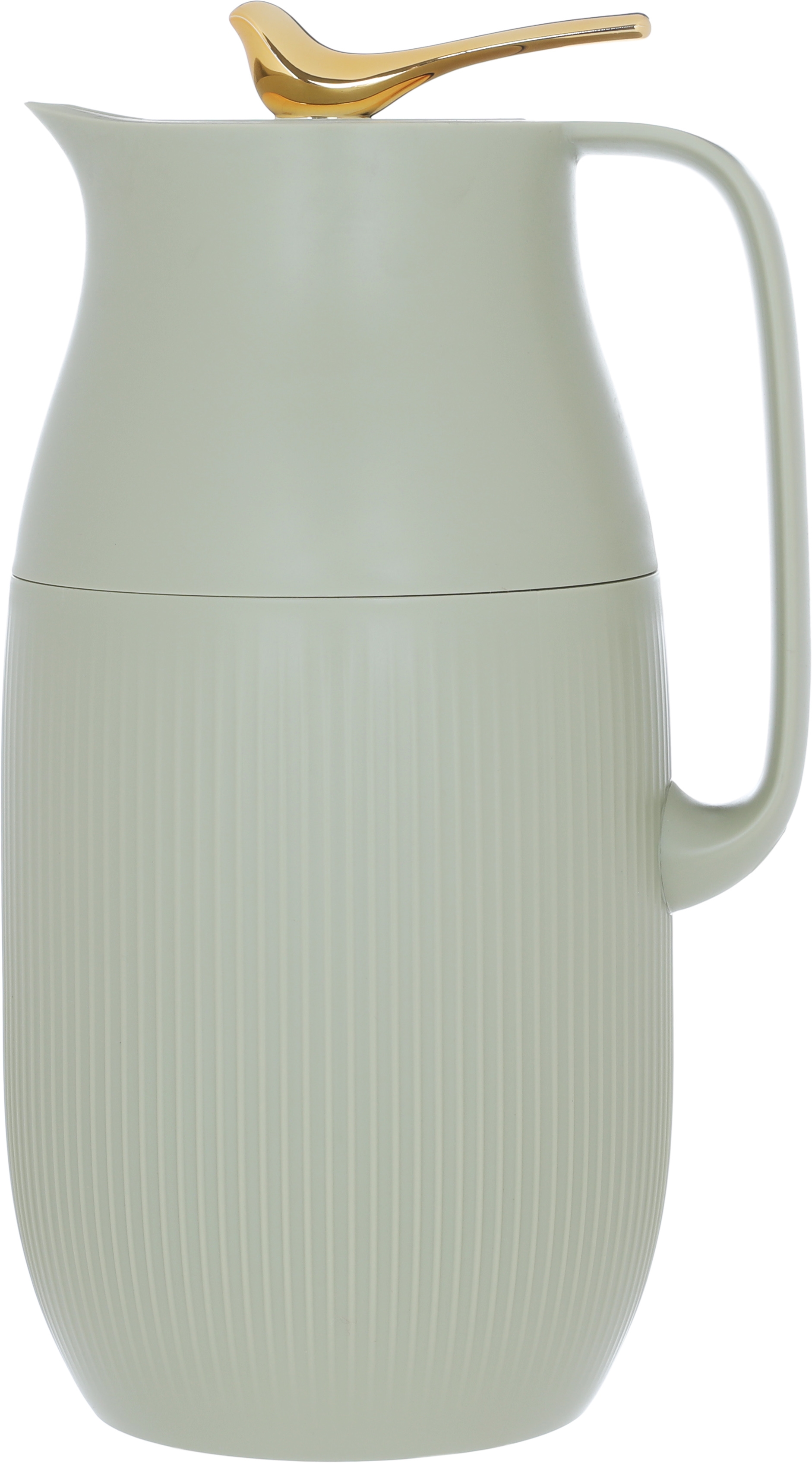 Al Saif Gallery Royal 6 thermos, 1.6 liters, glass inner container, plastic outer shell - light green product image 1