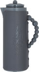 Al Saif Gallery Royal 7 glass thermos, 1 liter, plastic outer shell with leather cover - gray product image 1