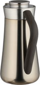 Al-Saif Gallery Al-Huda Stainless Steel Thermos, 1 Liter, Dark Wooden Handle, Push Button - Matte Silver product image 3
