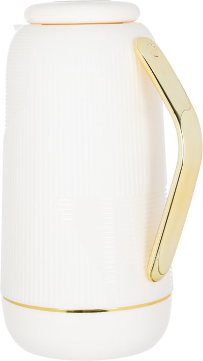 Glory Rawaa thermos, 1 liter, thermal glass inner container, plastic outer shell - white product image 3