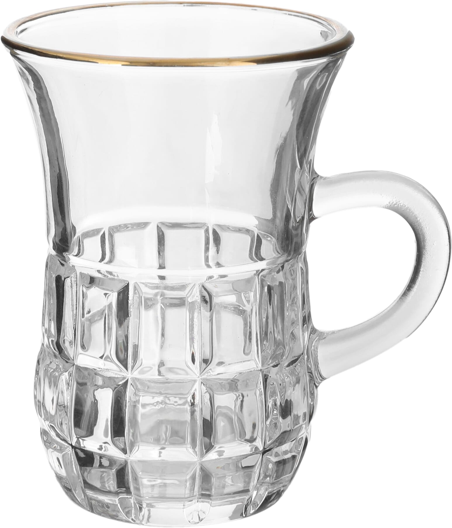 Teapots with Max Glass Glass Handle, Golden Line, 6 Pieces - Clear product image 2