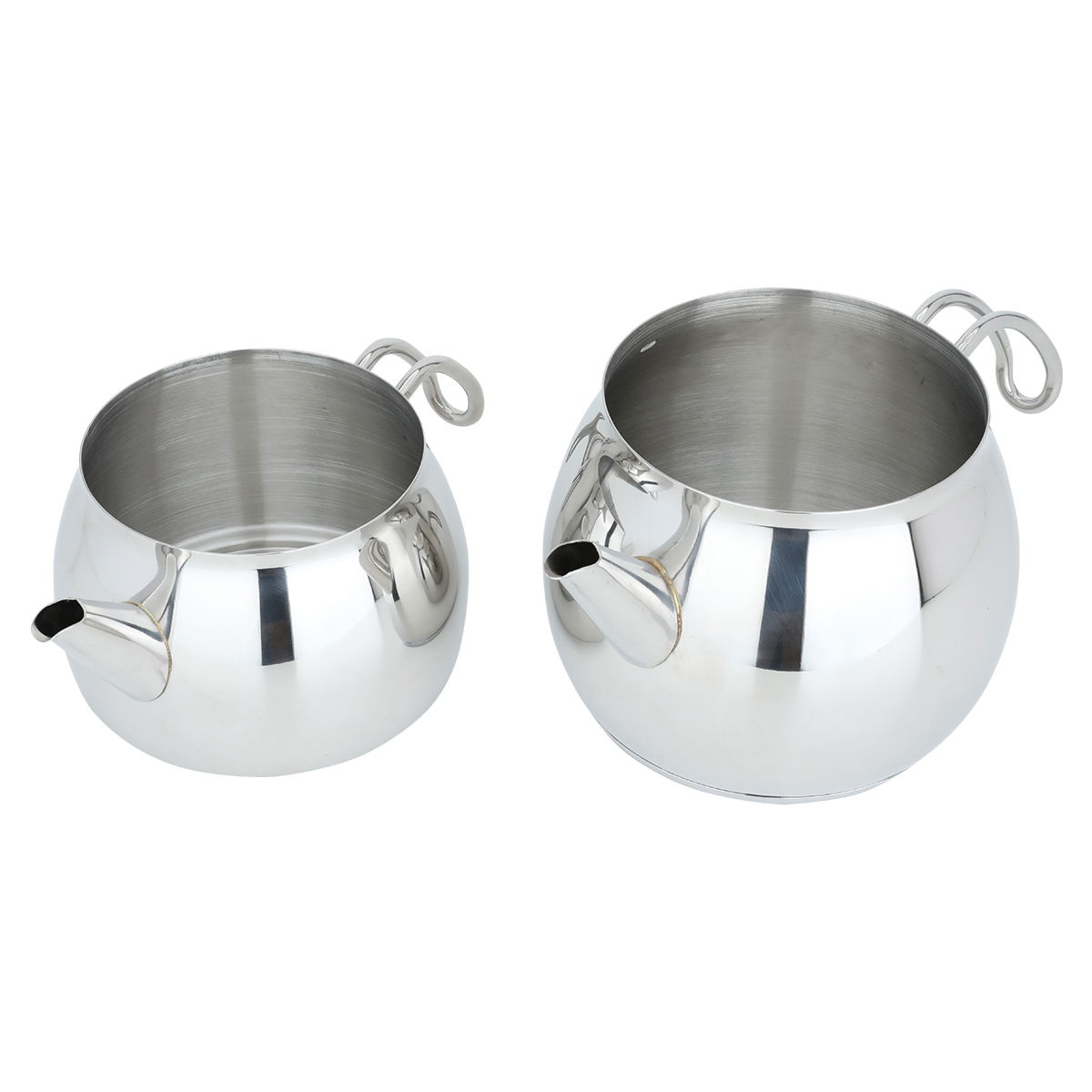 Al Saif Gallery steel jug set, two pieces - silver product image 3