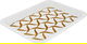 Tofaria Melamine Al Saif Gallery, 45 x 34 x 3 cm, rectangular, decorated brown - white product image 2