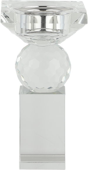 مبخرة زجاج السيف غاليري، قاعدة كرة، 9x9x17 سم - شفاف product image