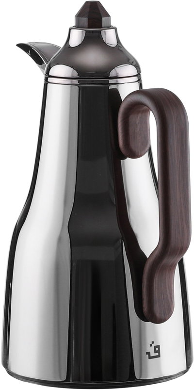 Al Saif Gallery Abq Thermos Set, 1/0.7 L, Glass Inner Material, Tufriya - Transparent Black product image 4