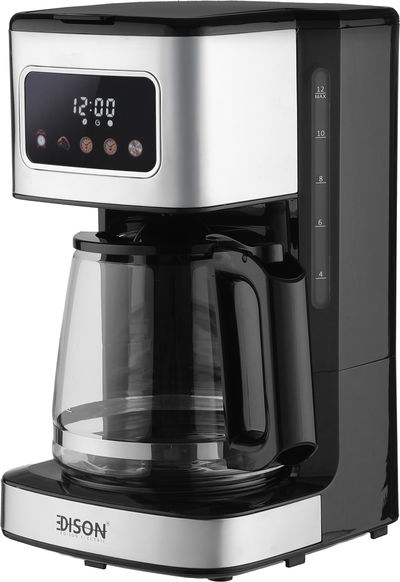 Edison Cm9431B-Gs Coffee Maker, 1000W, 1.8L, Digital Display - Cappuccino Black product image 3