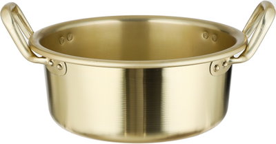 طقم قدور الومنيوم سيف بلص، 6 قطعة، حجم كبير - ذهبي مطفي product image 5
