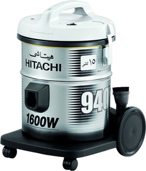 مكنسة برميل هيتاشي، 15 لتر، 1600 واط، CV-940YSS220PG(ME) - فضي product image