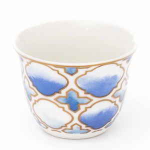 طقم فناجين قهوة عربي بورسلين السيف غاليري، 90 مل، 12 قطعة - أزرق product image 3