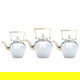 Sulaiman Steel Al Saif Gallery Jug Set, 1.2, 1.6, 2.0 Liter, 3 Pieces, Gold-Silver Handle product image 1