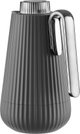 Glory Sumo Thermos, 1 liter, nickel handle, glass interior, push-button - dark gray glossy black product image 3