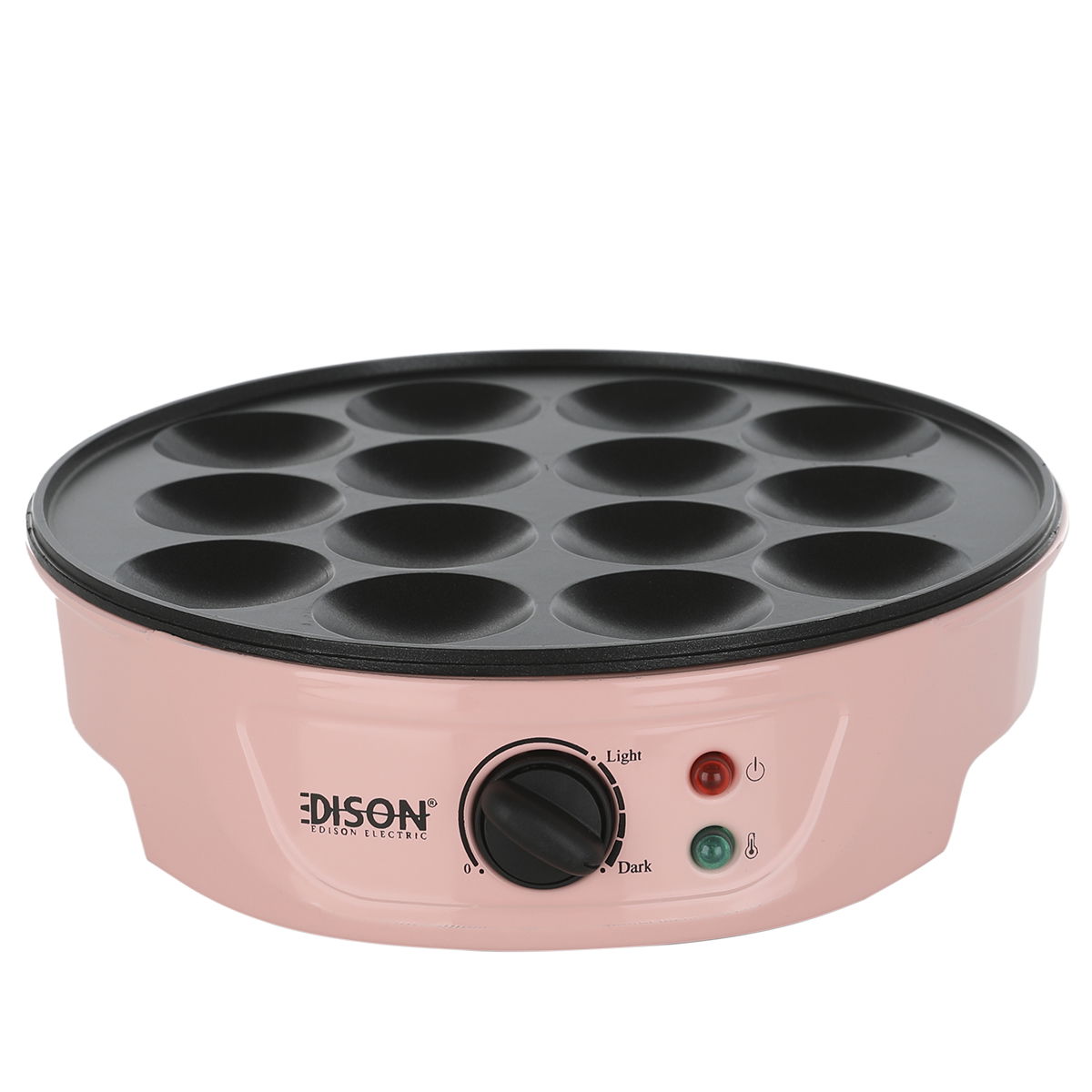 Edison Mini Pancake Maker, 14 Burners, 750W - Pink product image 1