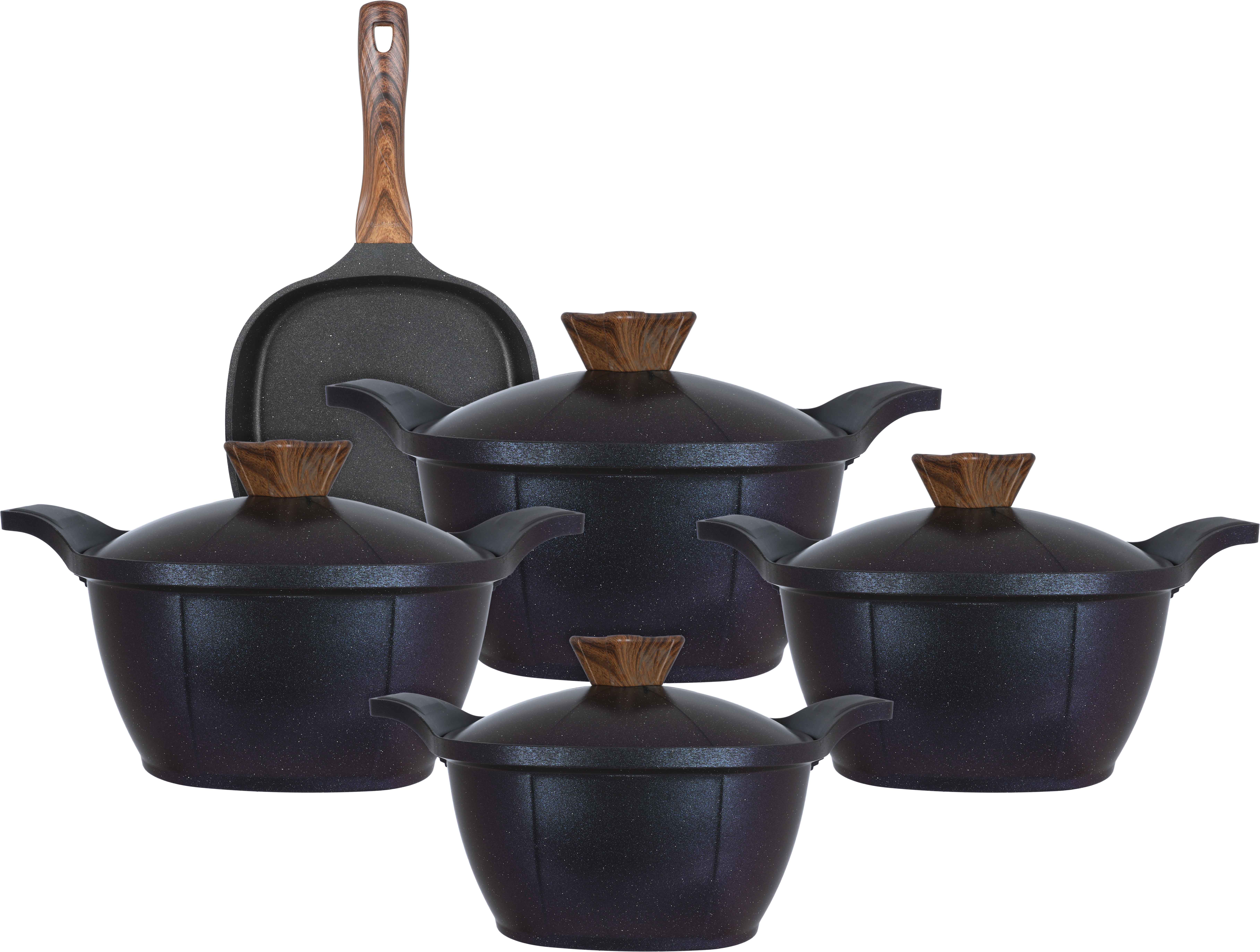 Neoklein Titanium Cookware Set, 9 Pieces - Dark Blue product image 1