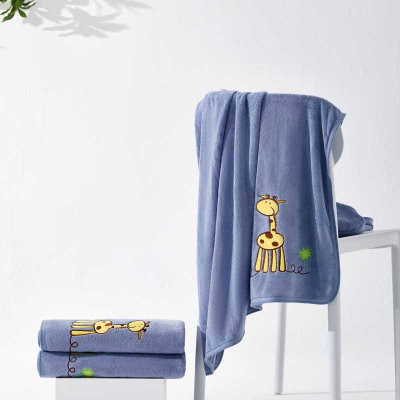 منشفة اطفال كورال فليس ريفي، 140×80 سم - بترولي ازرق product image 3