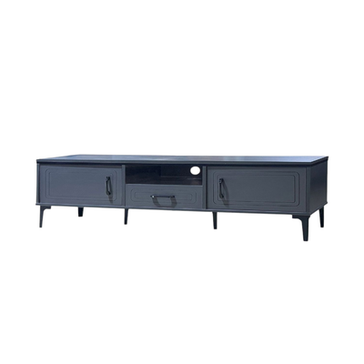 Modern TV unit, MDF wood, 50×180×40 cm - dark gray product image 2