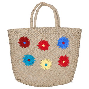Al Saif Gallery wicker thermos bag, 48x33 cm - light brown product image 2