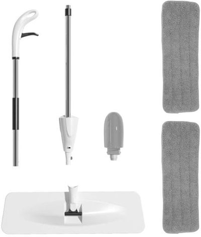 ممسحة رشاش فيسيو، 65 سم، دوران 365، قابلة للغسل، VC-04 - فضي ابيض product image 2