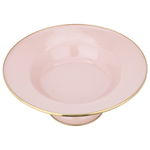 Al Saif Gallery porcelain serving plate, 30 cm, round with base - light pink product image 2