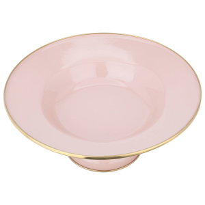 Al Saif Gallery porcelain serving plate, 30 cm, round with base - light pink product image 2