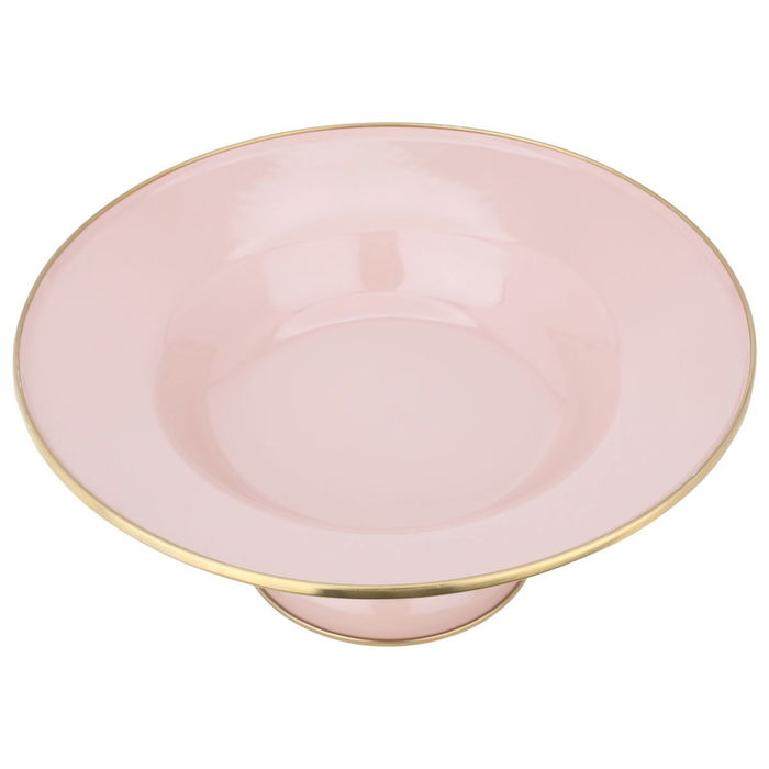 Al Saif Gallery porcelain serving plate, 30 cm, round with base - light pink product image 2