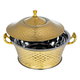 Al Saif Gallery Kenza Steel Food Container, 24 cm - Gold product image 3