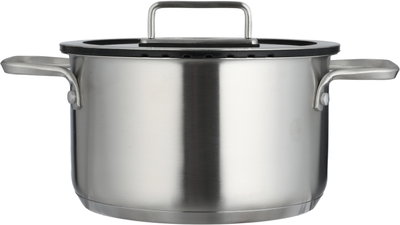 Robust Stainless Steel Cookware Set, 7 Pieces, Glass Lid - Transparent Silver product image 4