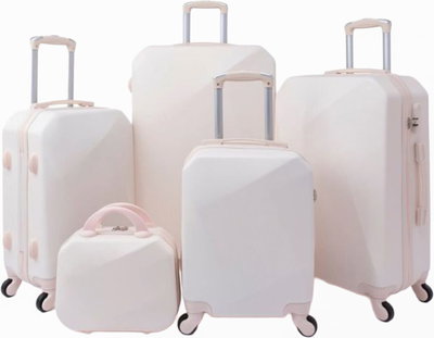 Limra ABS Luggage Set, 5 Sizes, 4 Wheels, 360 Degree Rotating, LMA-1130 - Beige product image 1