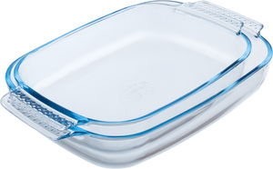 طقم صينية طهي زجاج بايركس، 2 قطعة - شفاف product image